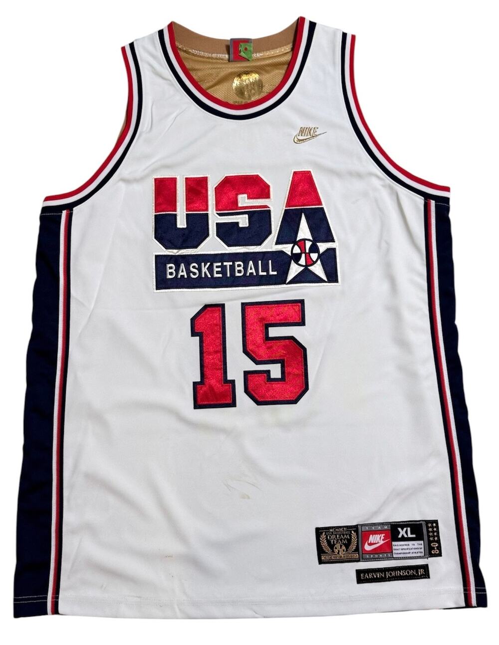 Vintage Nike Team USA Magic Johnson #15 Dream Team Jersey – Men’s XL